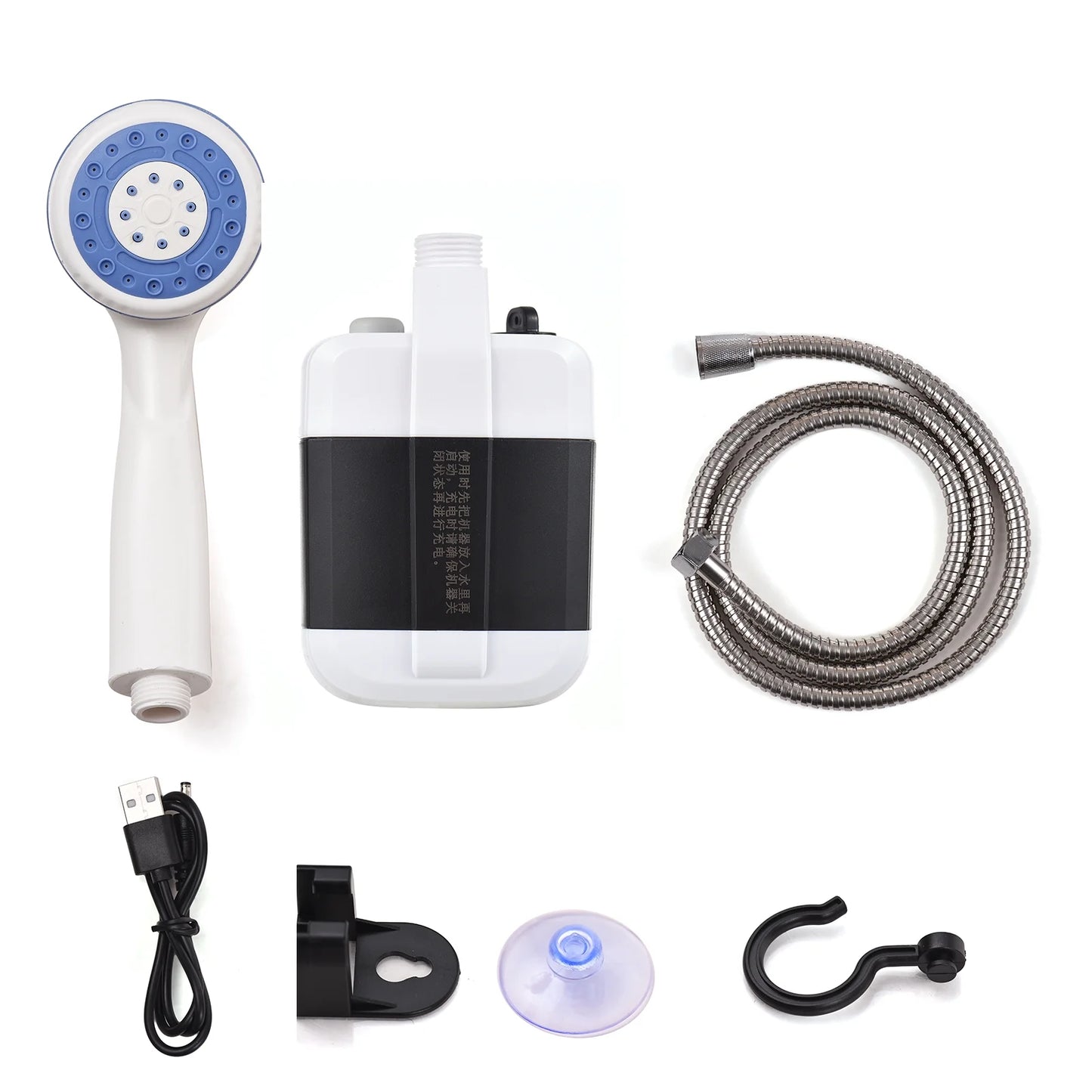 Portable Outdoor USB Rechargeable Electric Shower Pump for Camping and Outdoor Activities